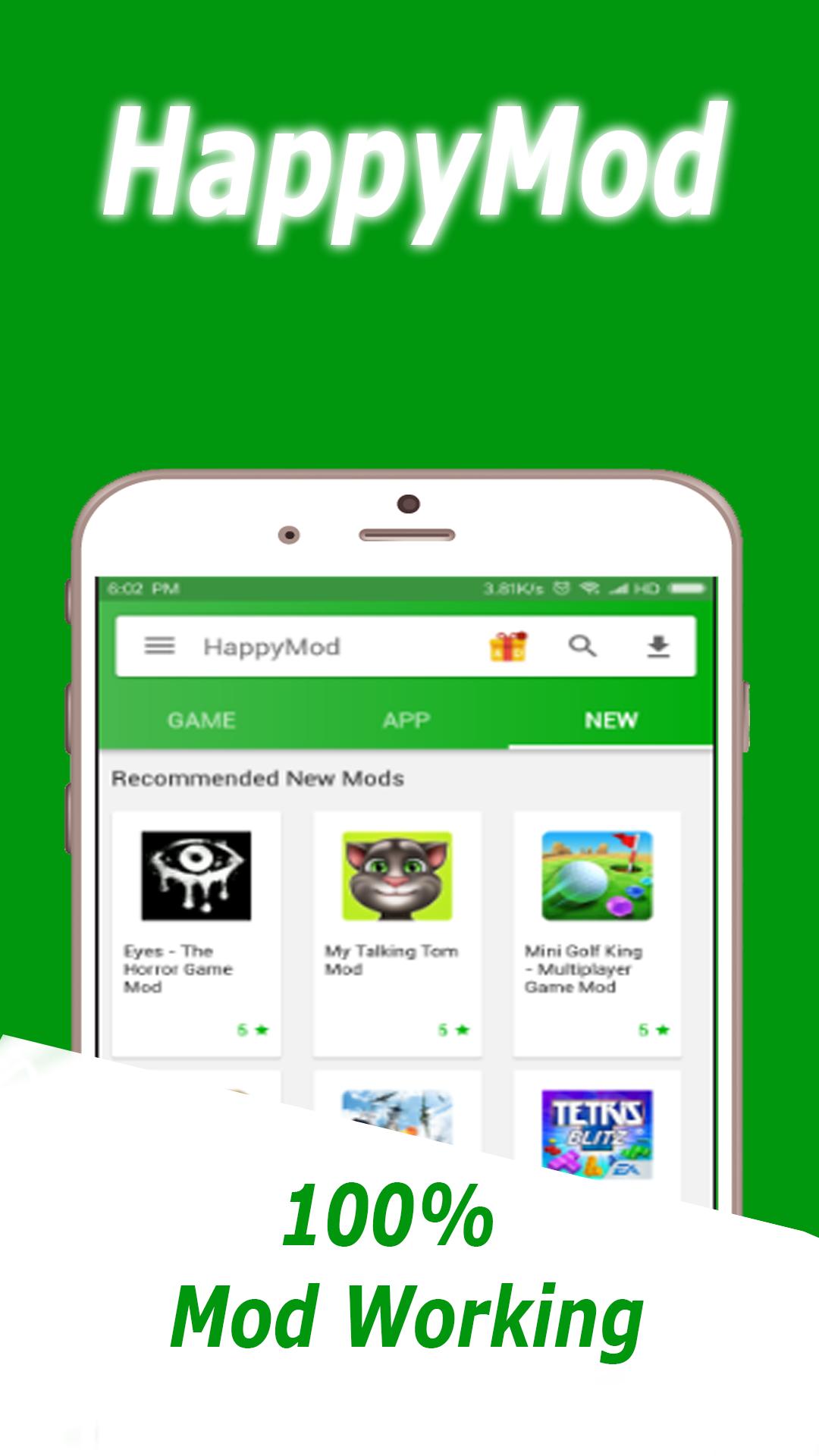 تطبيق هابي مود HappyMod